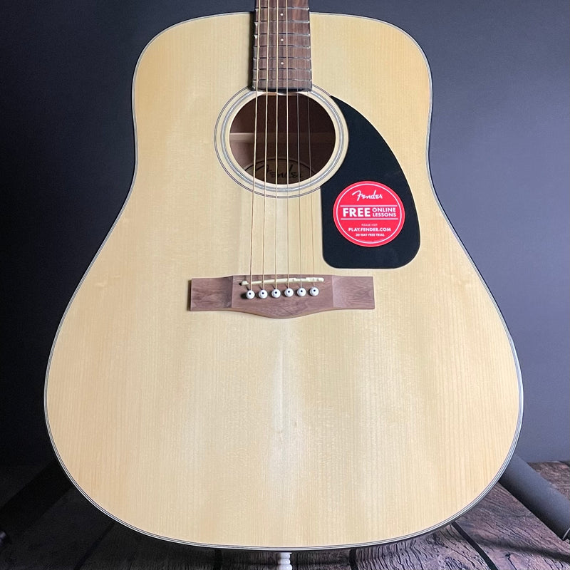 Fender CD-60 Dreadnought Acoustic w/Case, Walnut Fingerboard- Natural - Metronome Music Inc.