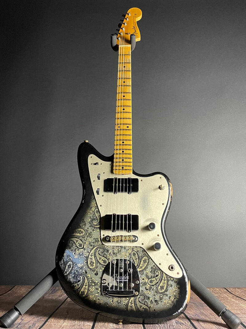 Fender Custom Shop LTD Custom Jazzmaster, Relic- Aged Black Paisley (8lbs 7oz) - Metronome Music Inc.