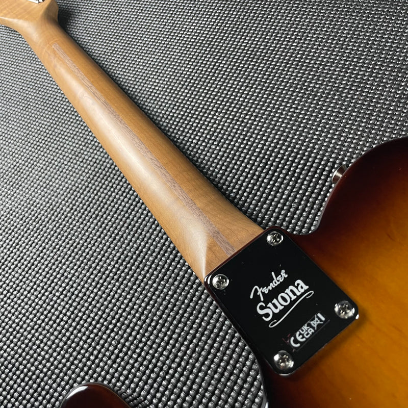 Fender Limited Edition Suona Telecaster, Thinline, Ebony Fingerboard- Violin Burst (US23104291) - Metronome Music Inc.