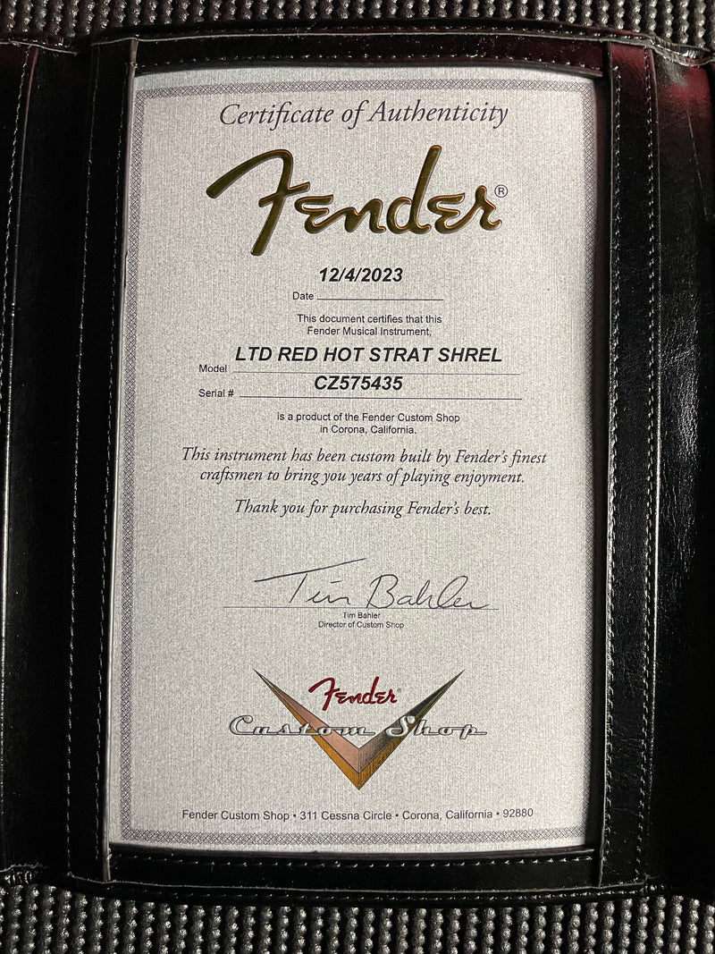 Fender Custom Shop LTD Red Hot Strat, Super Heavy Relic (7lbs 13oz)