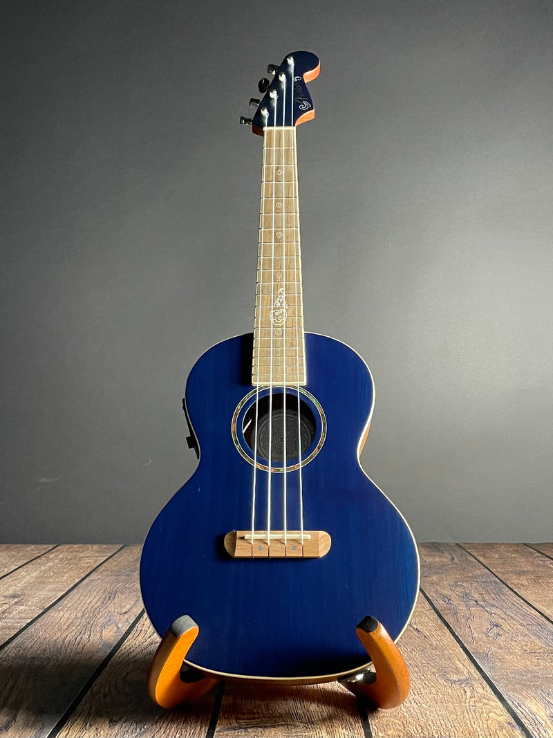 Fender Dhani Harrison Uke, Walnut Fingerboard- Sapphire Blue - Metronome Music Inc.