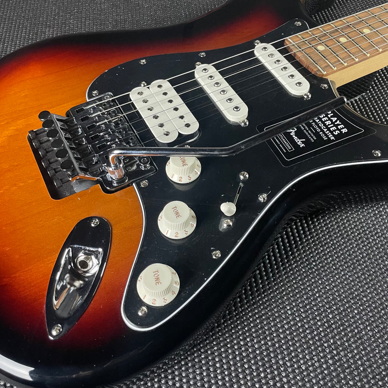 Fender Player Stratocaster w/Floyd Rose, Pau Ferro Fingerboard- 3-Color Sunburst (MX22077322) - Metronome Music Inc.