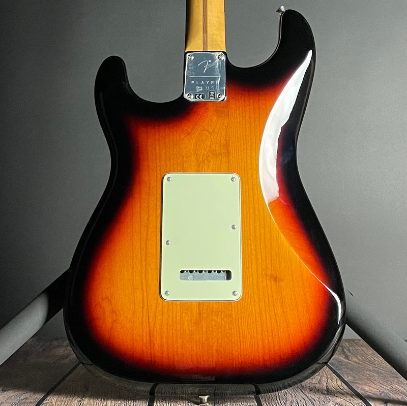 Fender Player Plus Stratocaster, Maple Fingerboard- 3-Color Sunburst (MX21119935) - Metronome Music Inc.