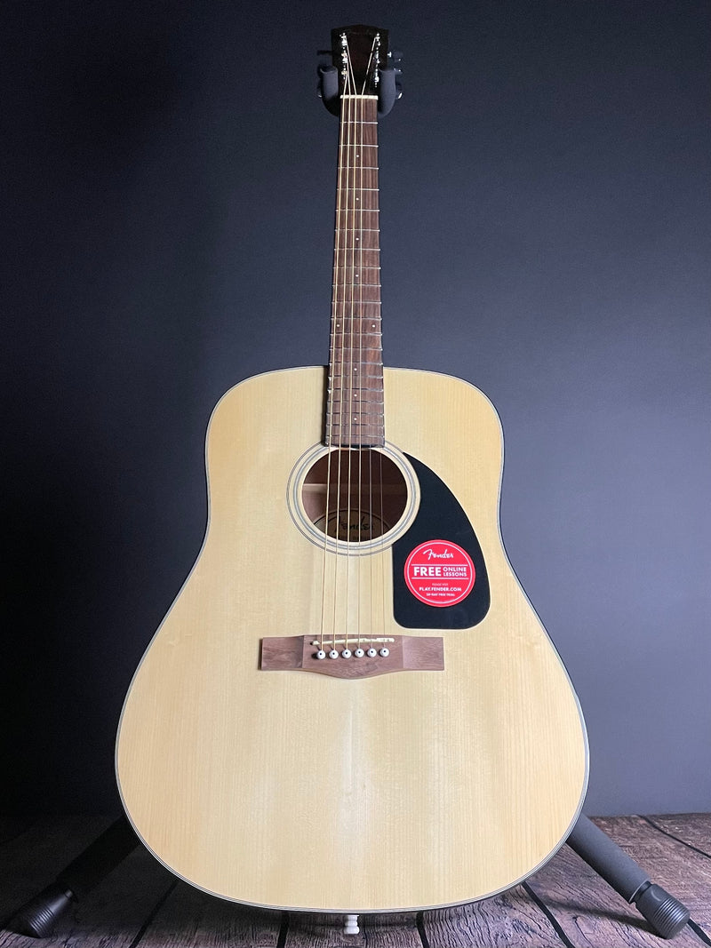 Fender CD-60 Dreadnought Acoustic w/Case, Walnut Fingerboard- Natural - Metronome Music Inc.
