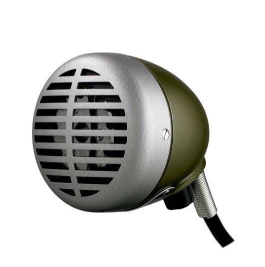 Shure 520DX Green Bullet Microphone for Harmonica - Metronome Music Inc.
