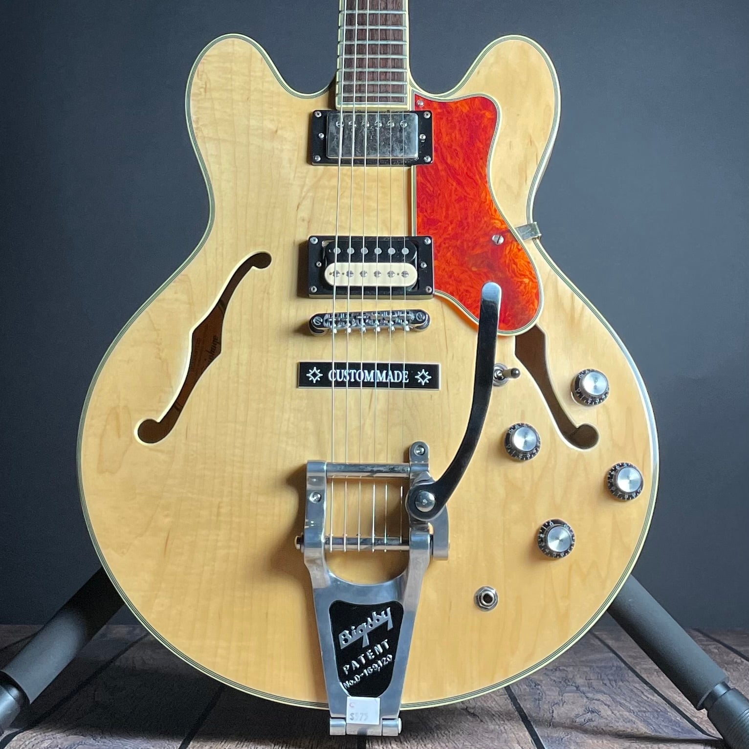 Epiphone Sheraton II, Bigsby w/HSC- Natural (Used)