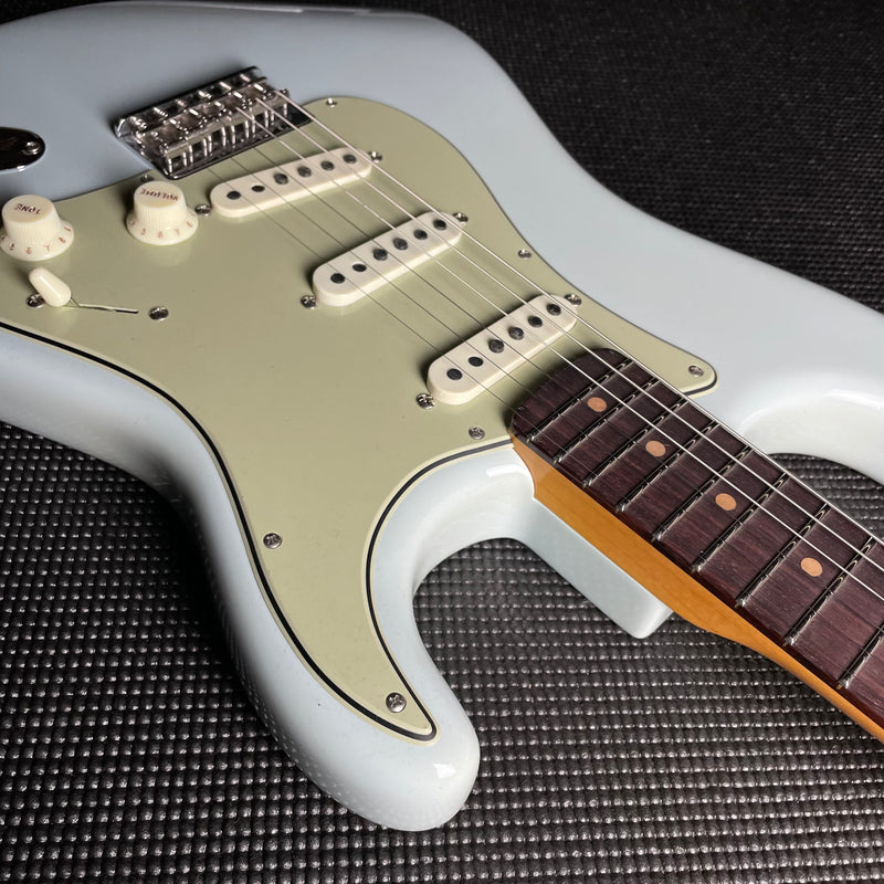 Fender Custom Shop Vintage Custom '59 Hardtail Strat, Time Capsule Package- Faded Aged Sonic Blue (7lbs 2oz) - Metronome Music Inc.