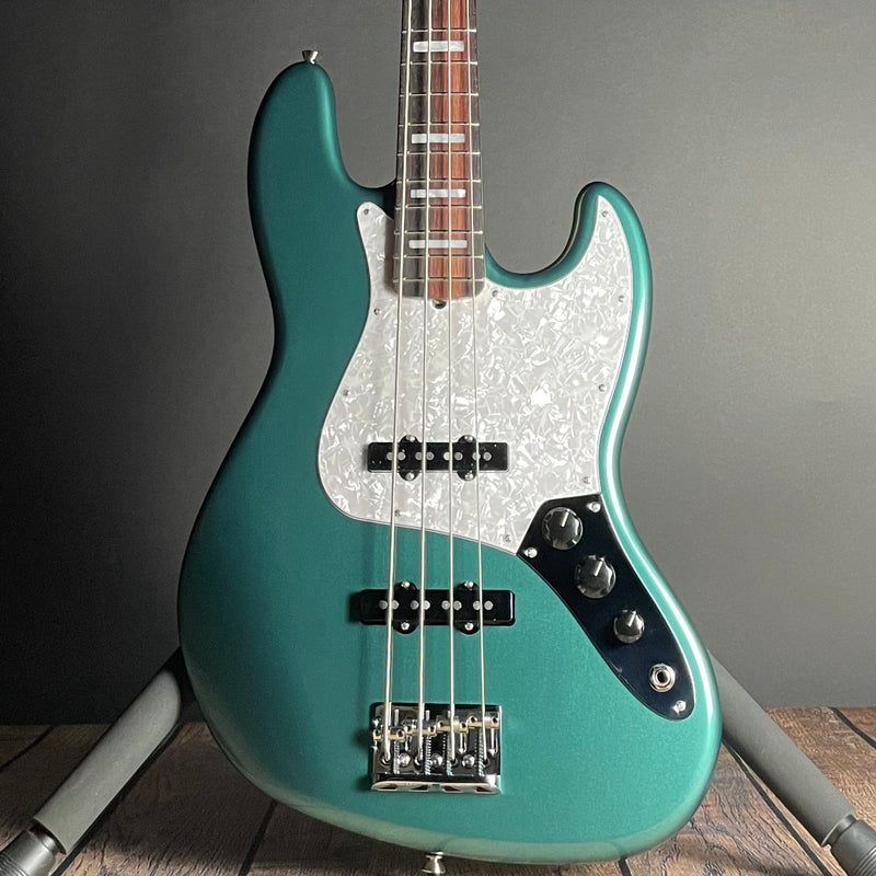 Fender Adam Clayton Jazz Bass, Rosewood- Sherwood Green Metallic (US23109798) - Metronome Music Inc.