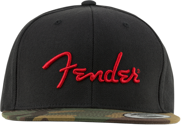 Fender Camo Flatbill Hat, Camo, One Size - Metronome Music Inc.