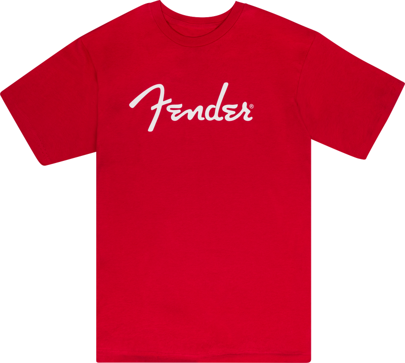 Fender Spaghetti Logo T-Shirt, Dakota Red - Metronome Music Inc.