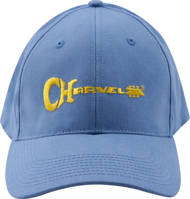 Charvel 3D Logo Hat, Blue and Yellow - Metronome Music Inc.