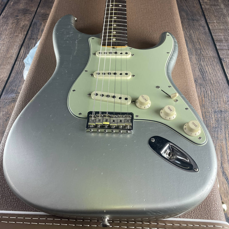 Fender Custom Shop 1964 Stratocaster, Hardtail C.C., Greg Fessler Master Built- Inca Silver (SOLD) - Metronome Music Inc.