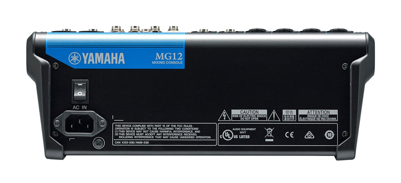 Yamaha 12-Channel Mixing Console MG12 - Metronome Music Inc.