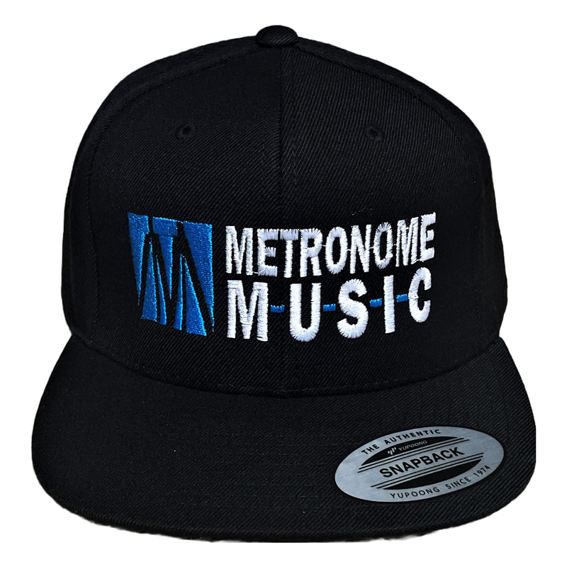 Metronome Music Snapback, Black, One Size - Metronome Music Inc.