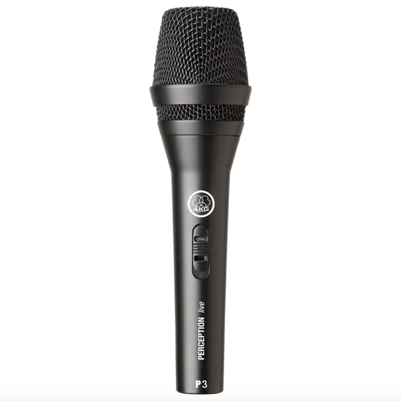 AKG P3S- High-Performance Dynamic Microphone on/off - Metronome Music Inc.