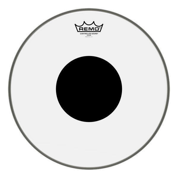 Remo Controlled Sound Clear Blackdot Drumhead- 16" - Metronome Music Inc.