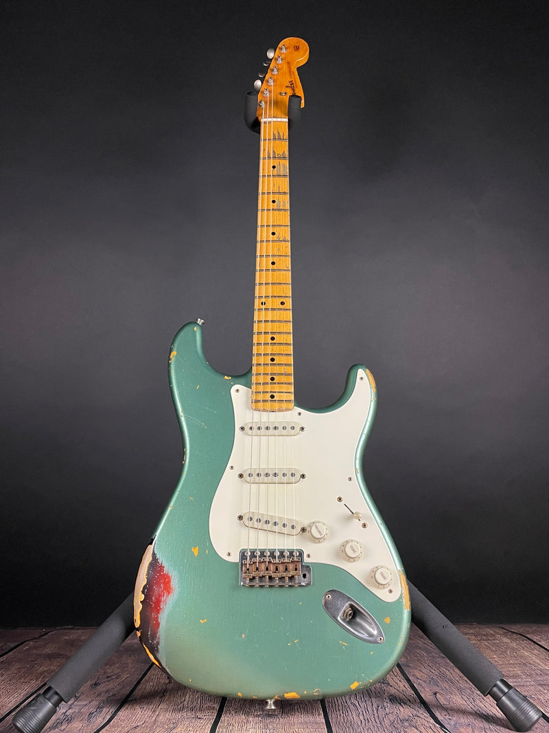 Fender Custom Shop 1959 Trans Strat, Kyle Mcmillin Masterbuilt- Aged Sherwood Metallic (SOLD) - Metronome Music Inc.