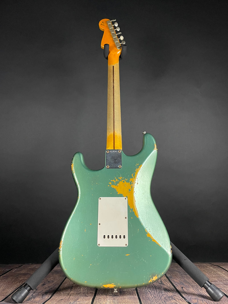 Fender Custom Shop 1958 Stratocaster, Kyle Mcmillin Masterbuilt- Sherwood Metallic/Chocolate 3TS (7lbs 9oz) - Metronome Music Inc.