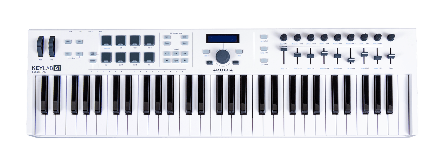 Arturia KeyLab Essential 61, Universal Midi Controller | Metronome