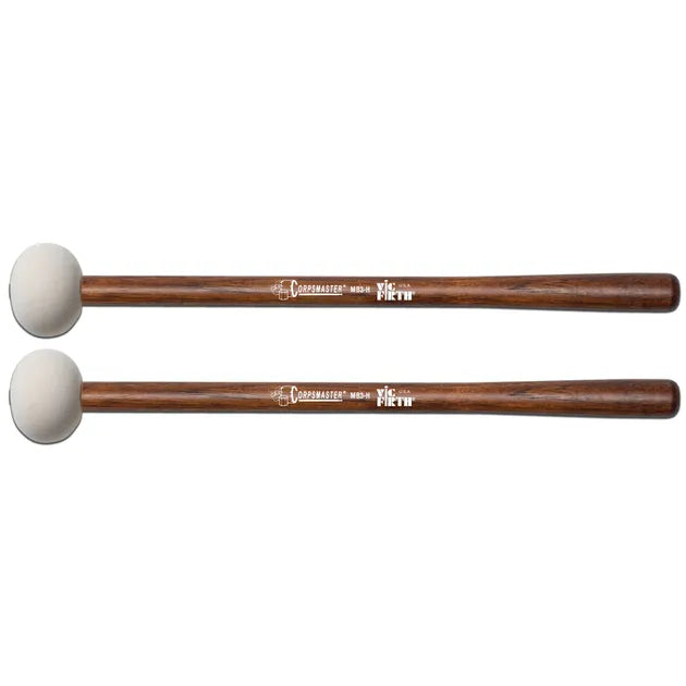 Vic Firth MB3H Corpsmaster Marching Bass, Large Head, Hard Mallets - Metronome Music Inc.