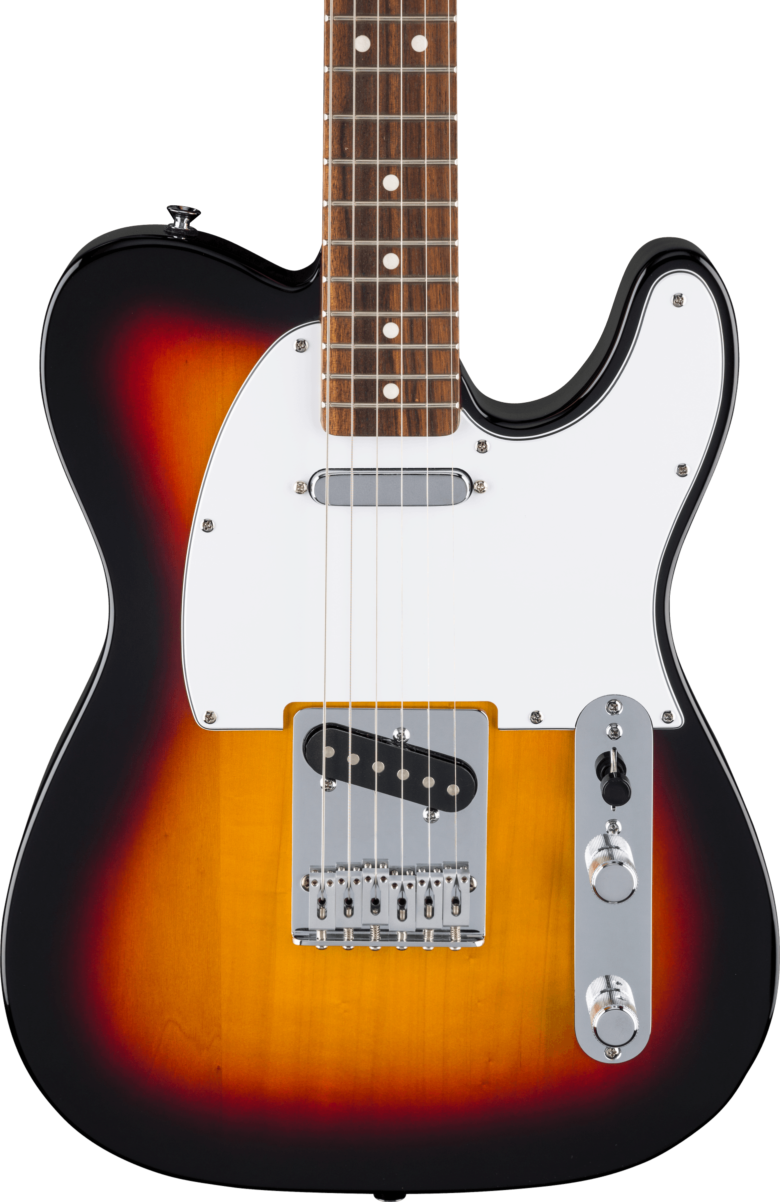 Fender Standard Telecaster, Laurel Fingerboard, White Pickguard, 3-Color Sunburst