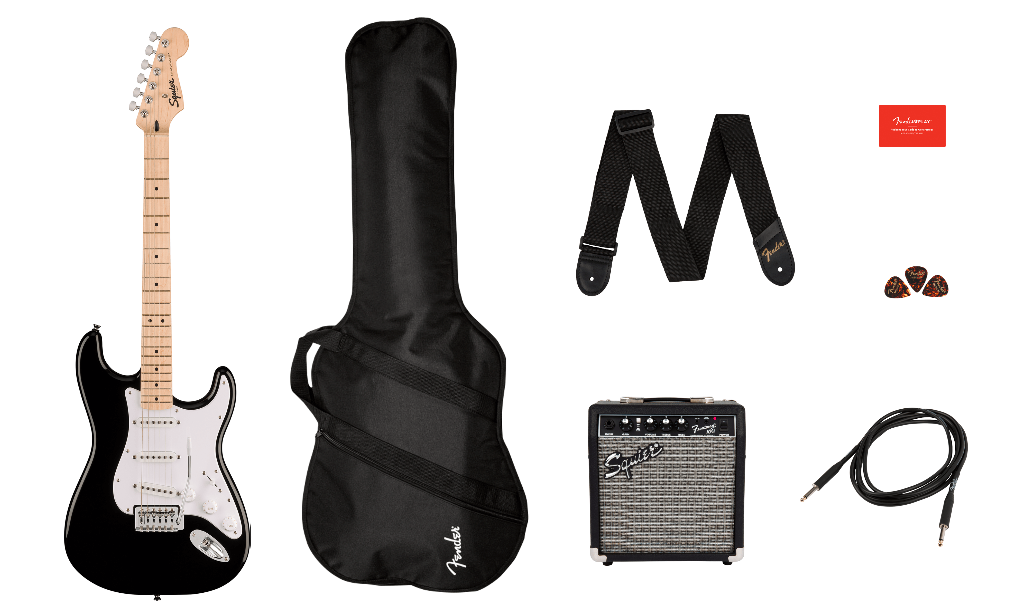 Squier Sonic Stratocaster Pack - Black