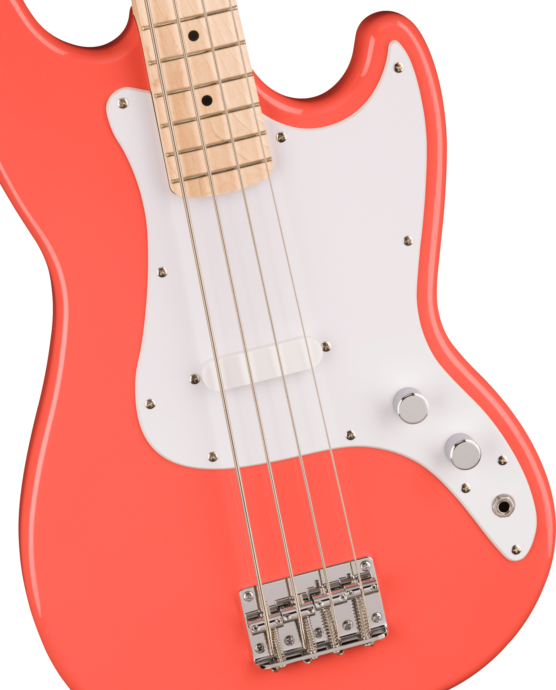 Squier Sonic Bronco Bass - Tahitian Coral