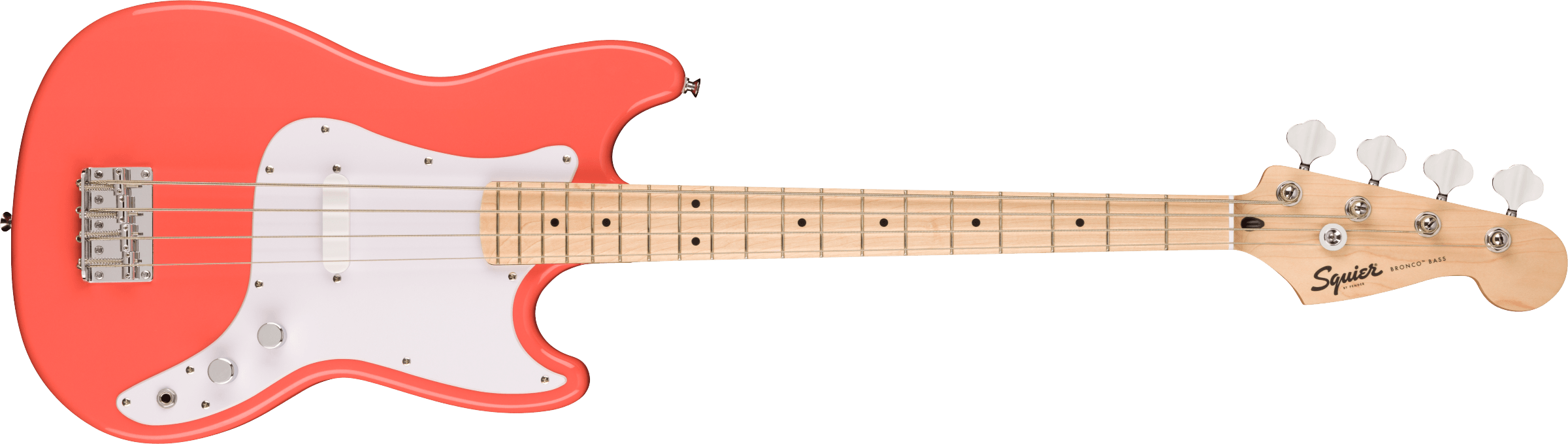 Squier Sonic Bronco Bass - Tahitian Coral