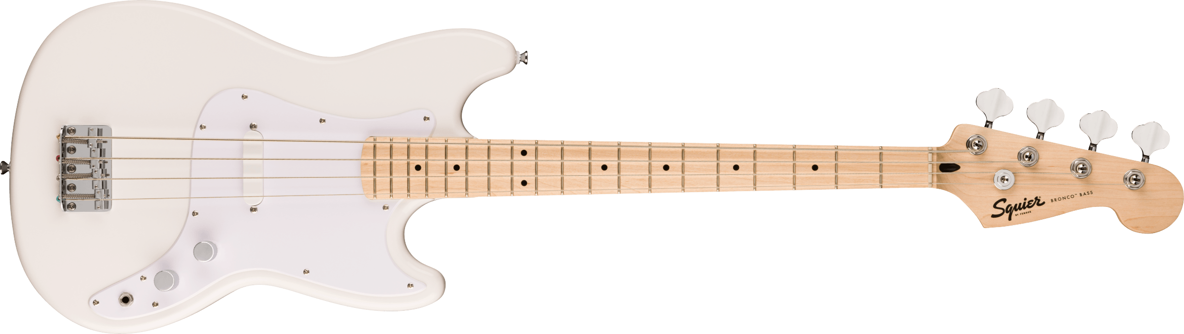 Squier Sonic Bronco Bass, Maple - Arctic White