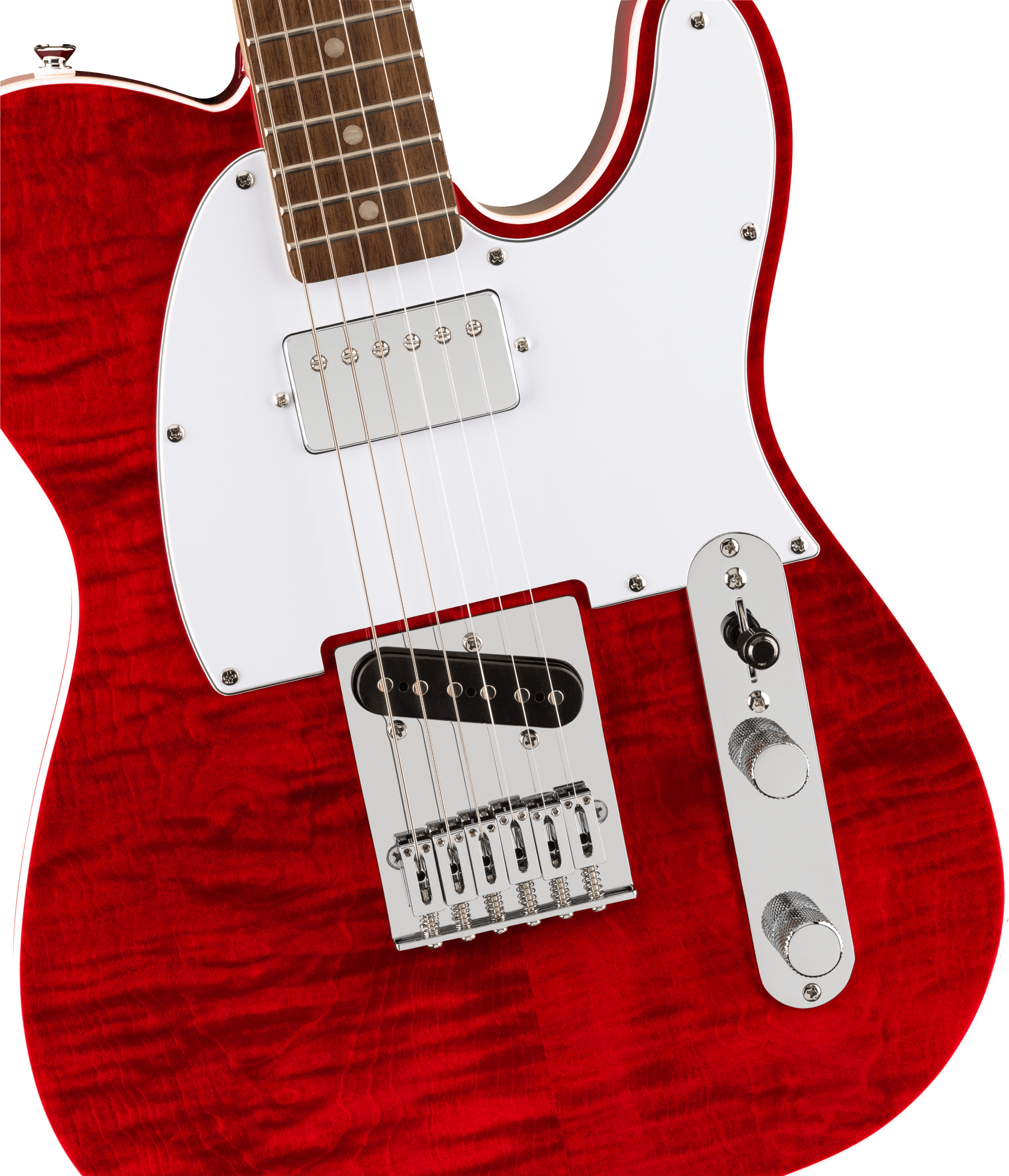 Squier Affinity Series Telecaster FMT SH - Crimson Red Transparent