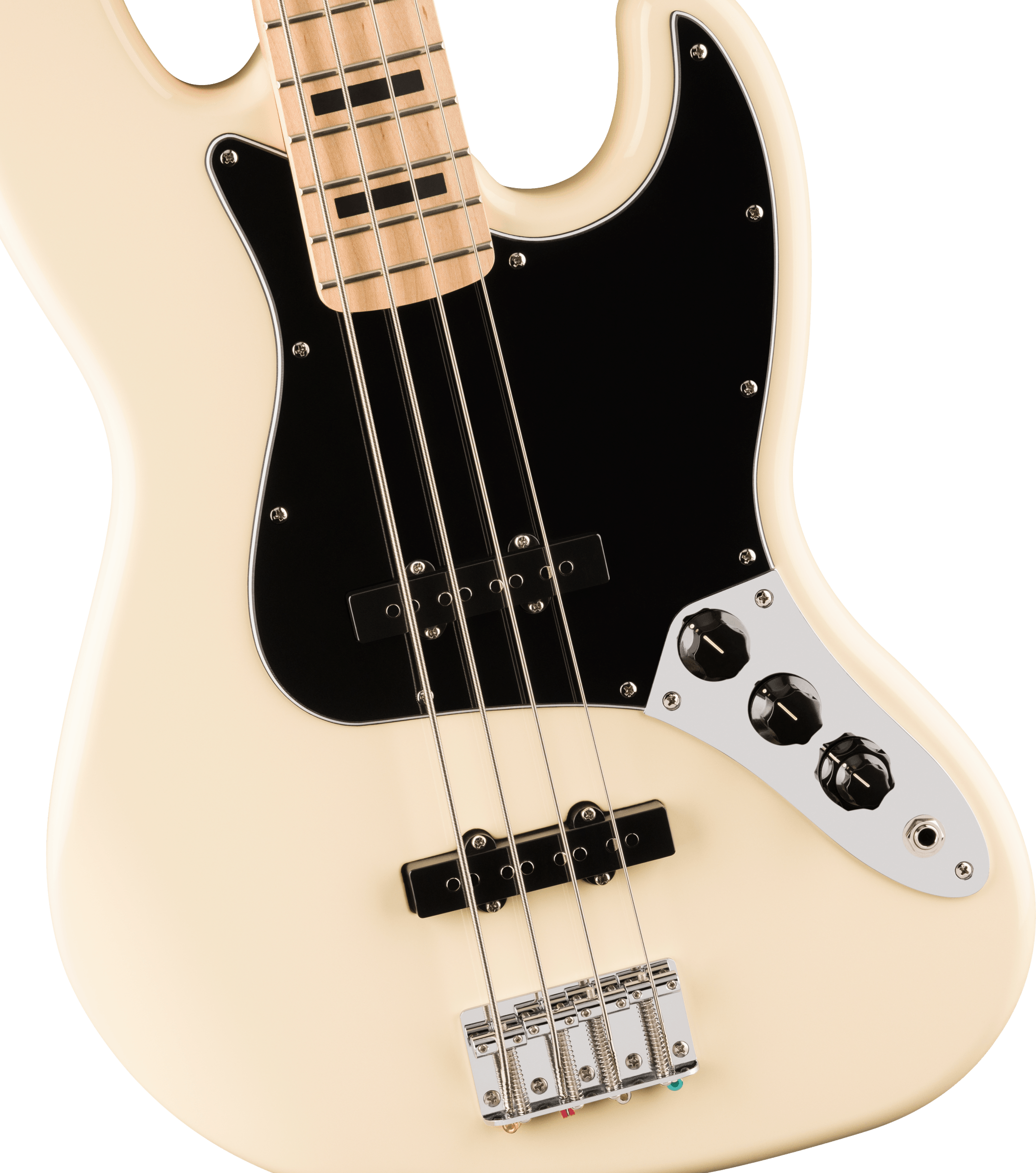 Squier Affinity Series Active Jazz Bass, Maple - Olympic White