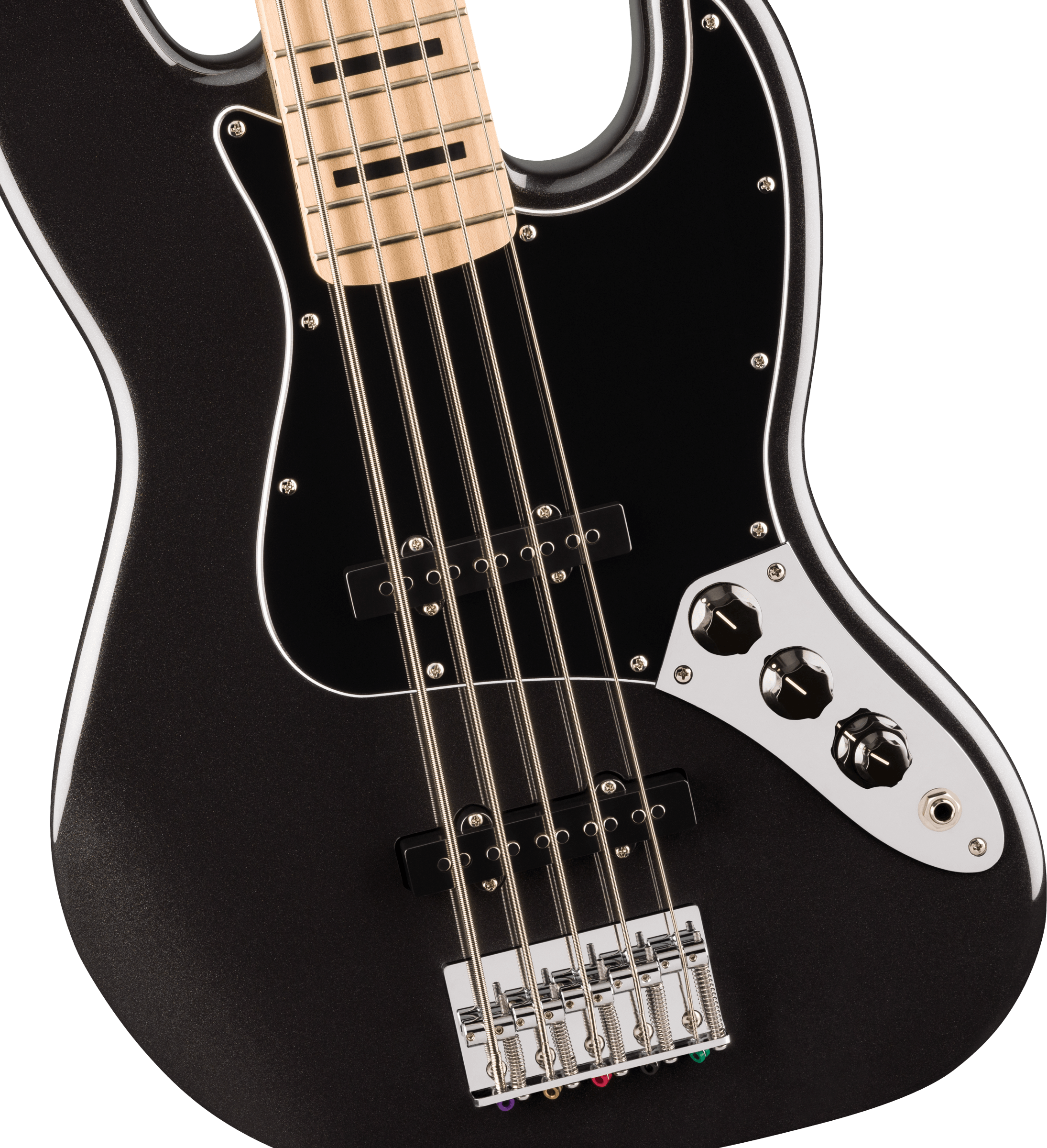 Squier Affinity Series Active Jazz Bass V - Black Metallic