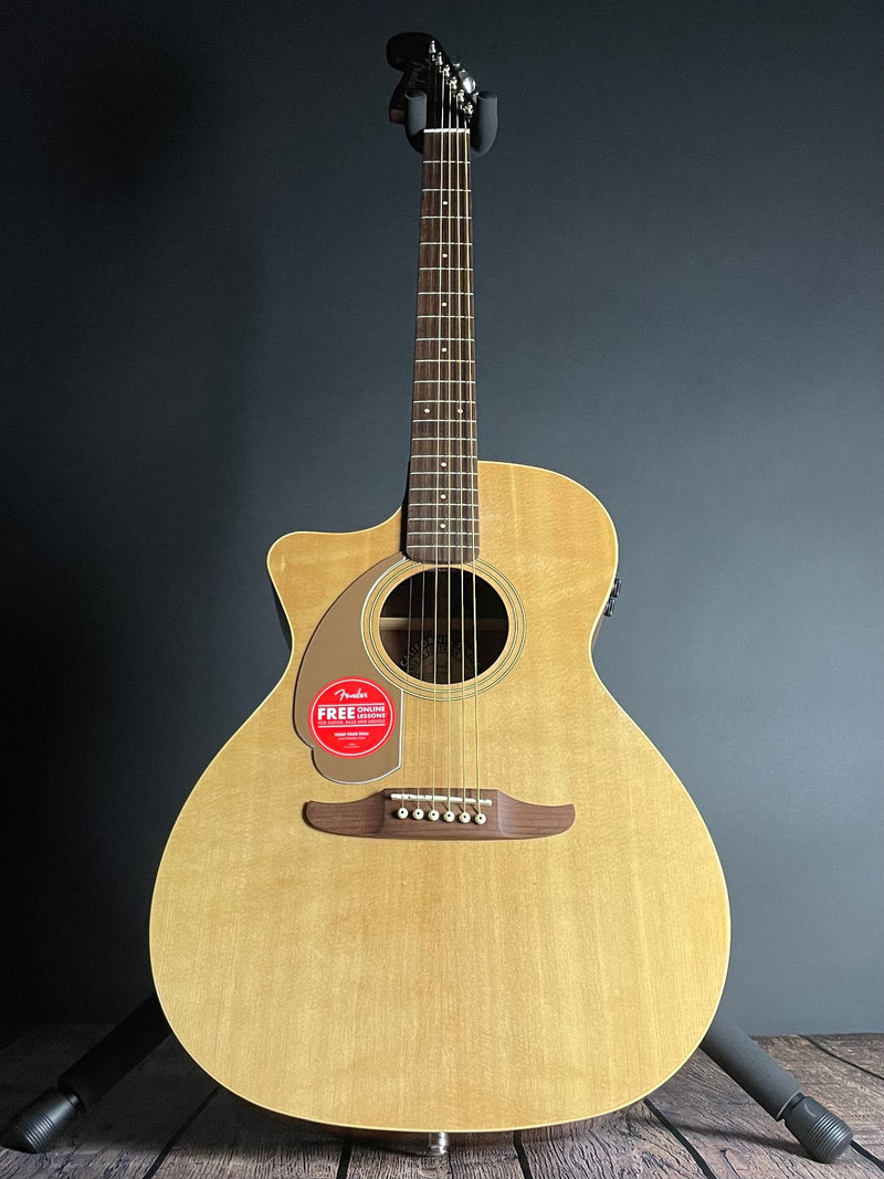 Fender Newporter Player Acoustic, Left-Handed , Walnut Fingerboard- Natural - Metronome Music Inc.