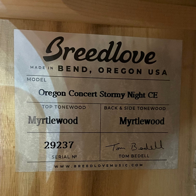 Breedlove Oregon Concert Stormy Night CE, Limited (29237)