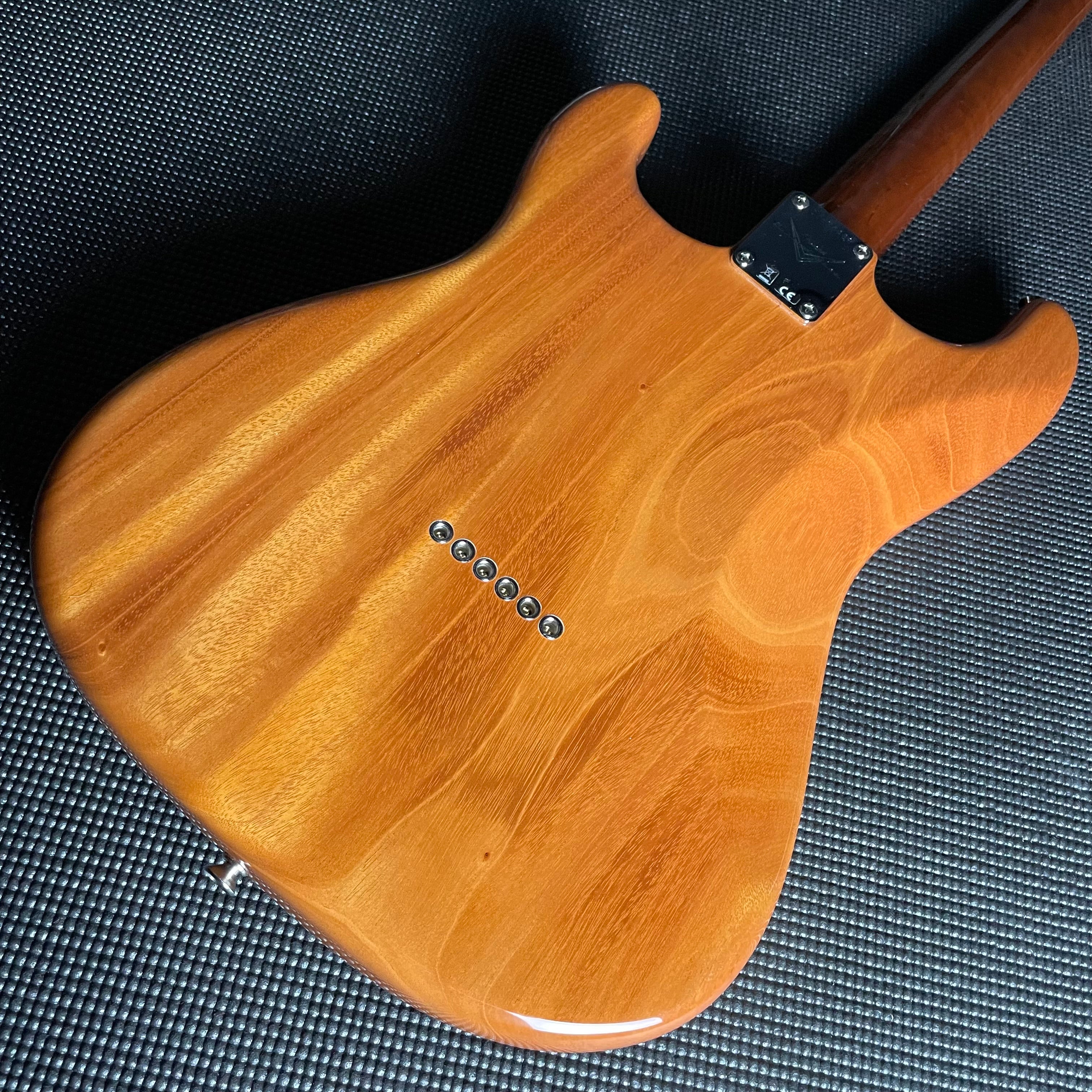 Fender Custom Shop Artisan Dual P90 Koa Strat, NOS, Rosewood Fingerboard- Aged Natural (7lbs 2oz) - Metronome Music Inc.