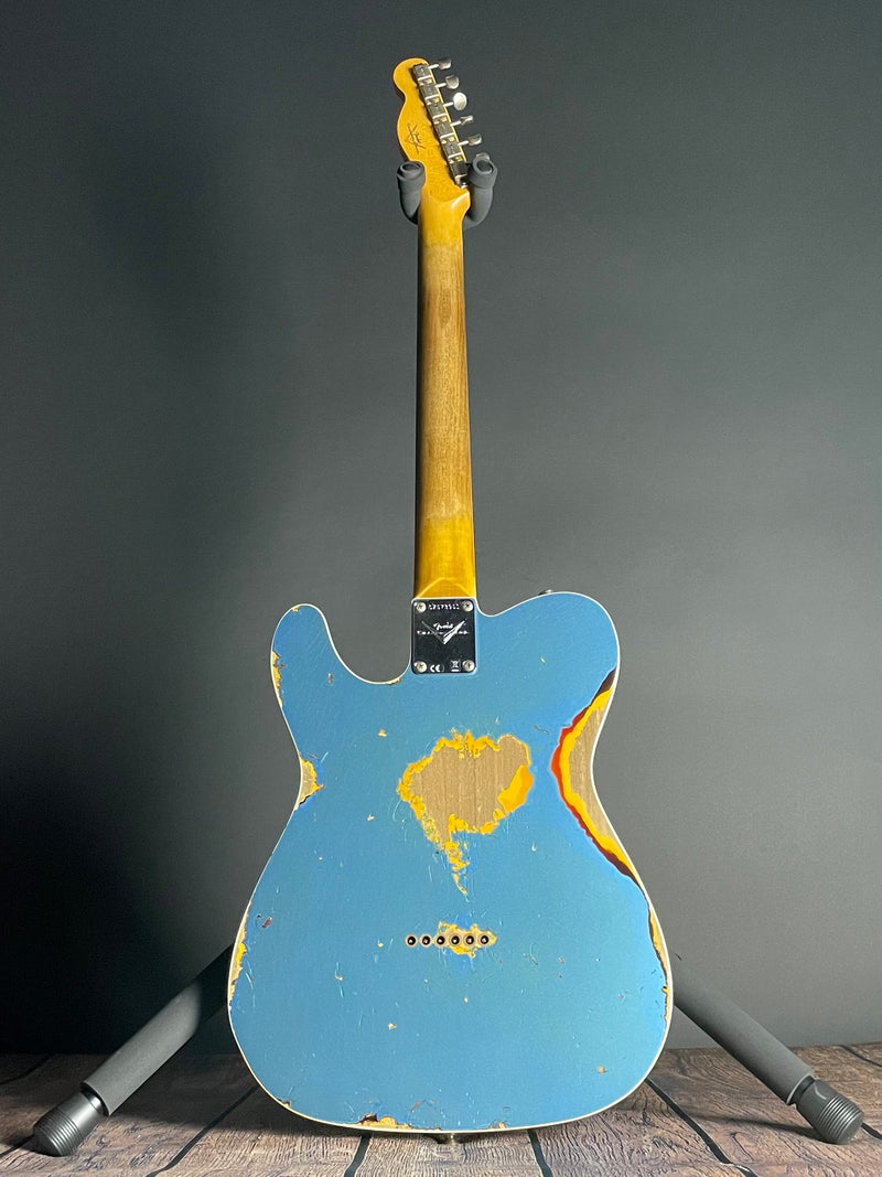 Fender Custom Shop 1960 Tele Custom, Heavy Relic- Aged Lake Placid Blue/ Chocolate 3TSB (8lbs 1oz)