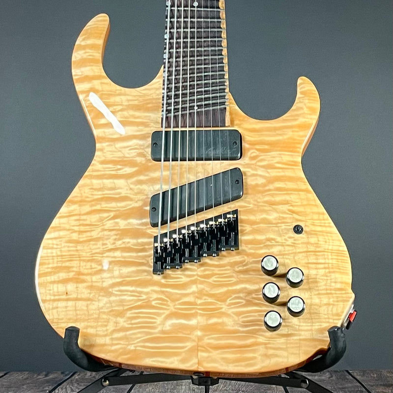 Conklin Custom Shop Sidewinder 9-String Guitar, Scalloped Multi-Scale Fingerboard- Quilted Maple Top (SOLD) - Metronome Music Inc.