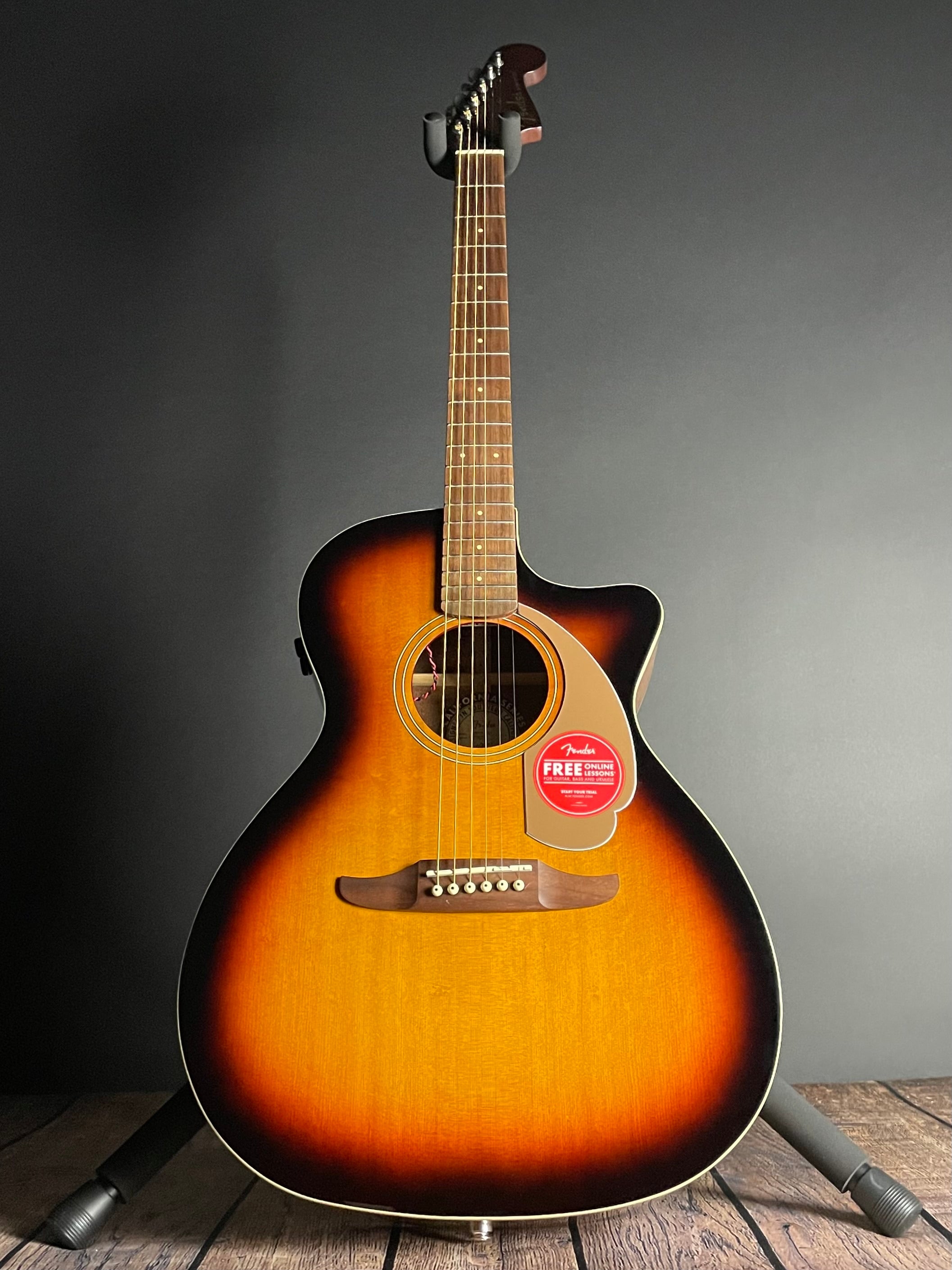 Fender Newporter Player Acoustic, Walnut Fingerboard- Sunburst - Metronome Music Inc.