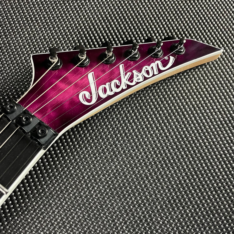 Jackson Pro Plus Series Dinky DKAQ, Ebony Fingerboard- Transparent Purple Burst