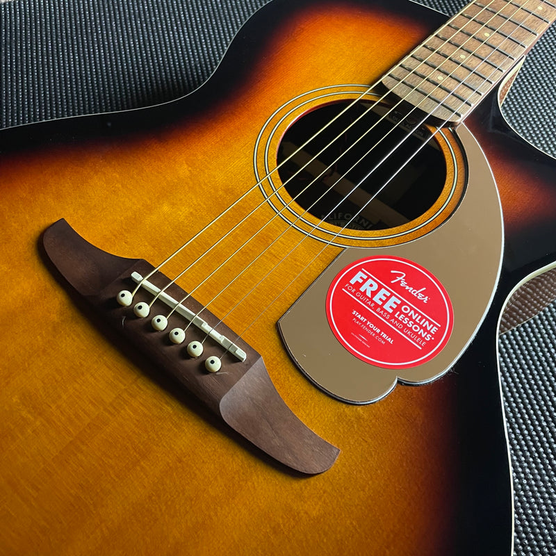 Fender Newporter Player Acoustic, Walnut Fingerboard- Sunburst - Metronome Music Inc.