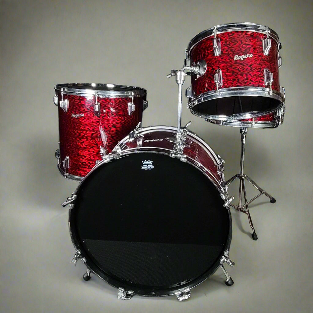 Rogers Holiday Swingtime Drum Kit, Fullerton - Red Onyx (Late 60s)