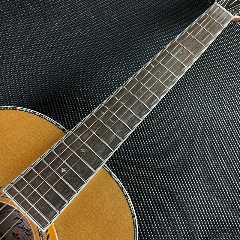 Fender PS-220E Parlor w/OHSC, Ovangkol Fingerboard- Natural - Metronome Music Inc.