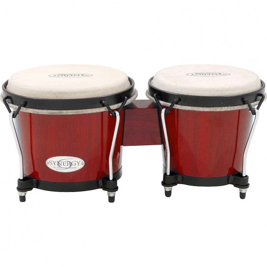 Toca Synergy Synthetic Bongos- Red - Metronome Music Inc.