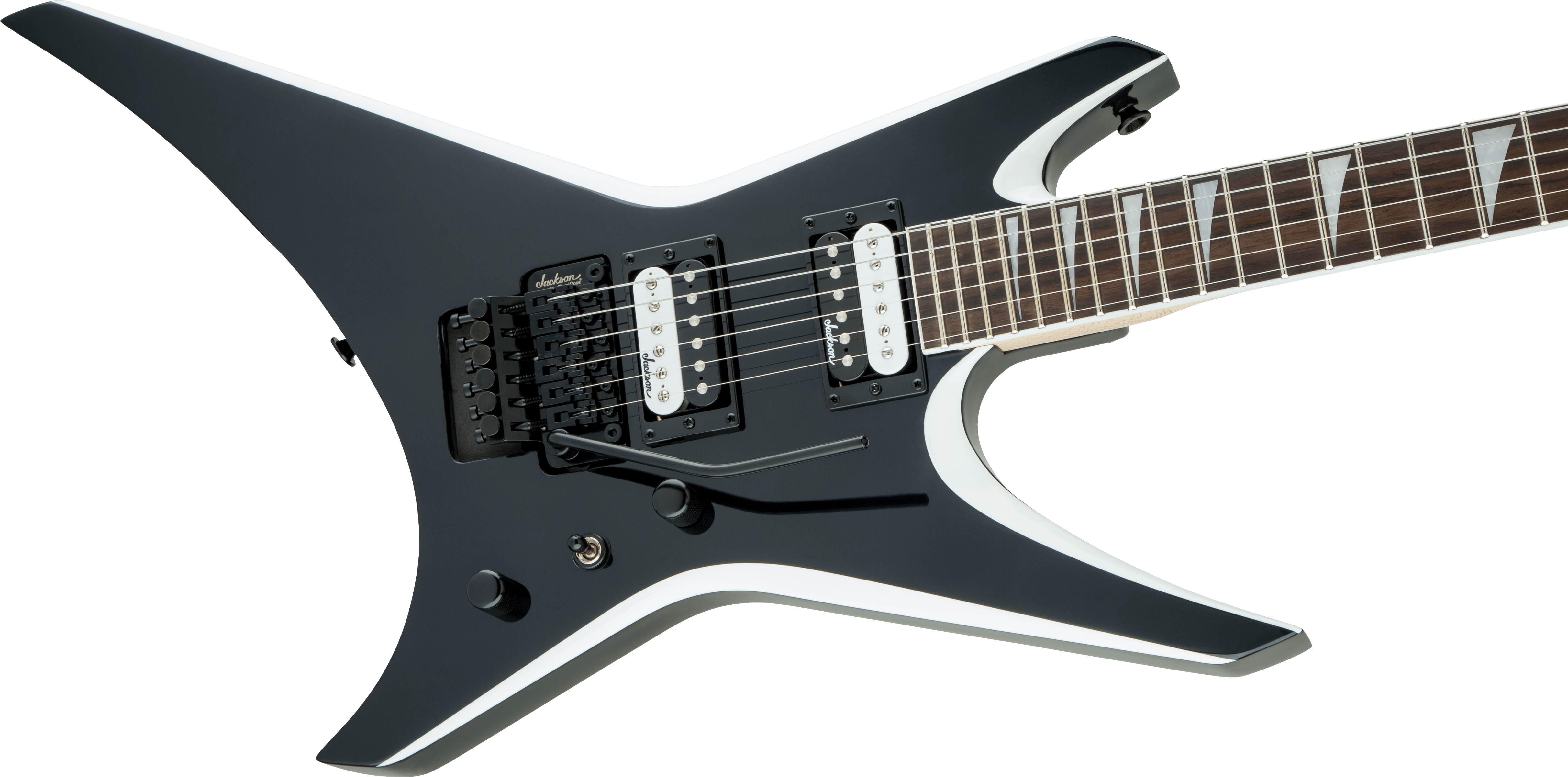 Jackson  JS Series Warrior JS32, Amaranth Fingerboard, Black with White Bevels