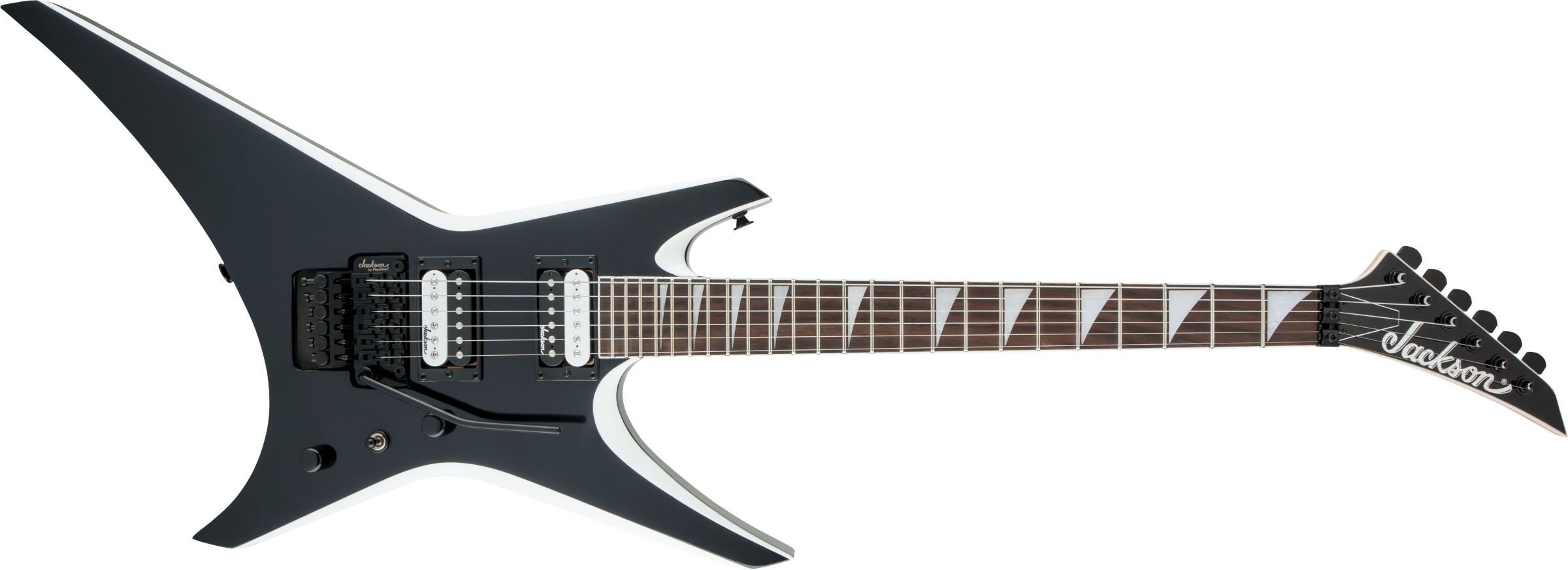 Jackson  JS Series Warrior JS32, Amaranth Fingerboard, Black with White Bevels