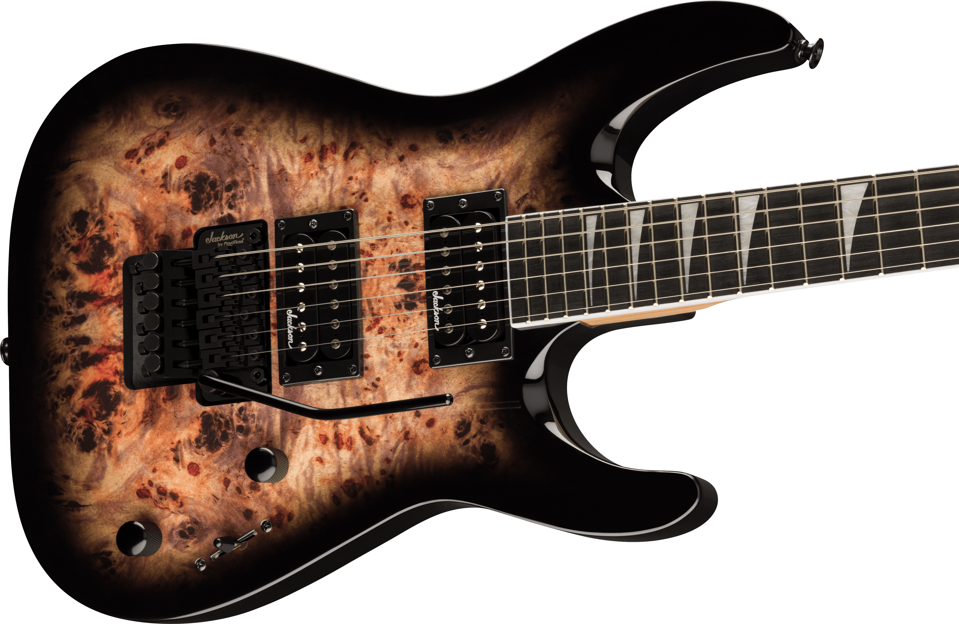 Jackson  JS Series Dinky JS32 DKAP, Amaranth Fingerboard, Transparent Black Burst