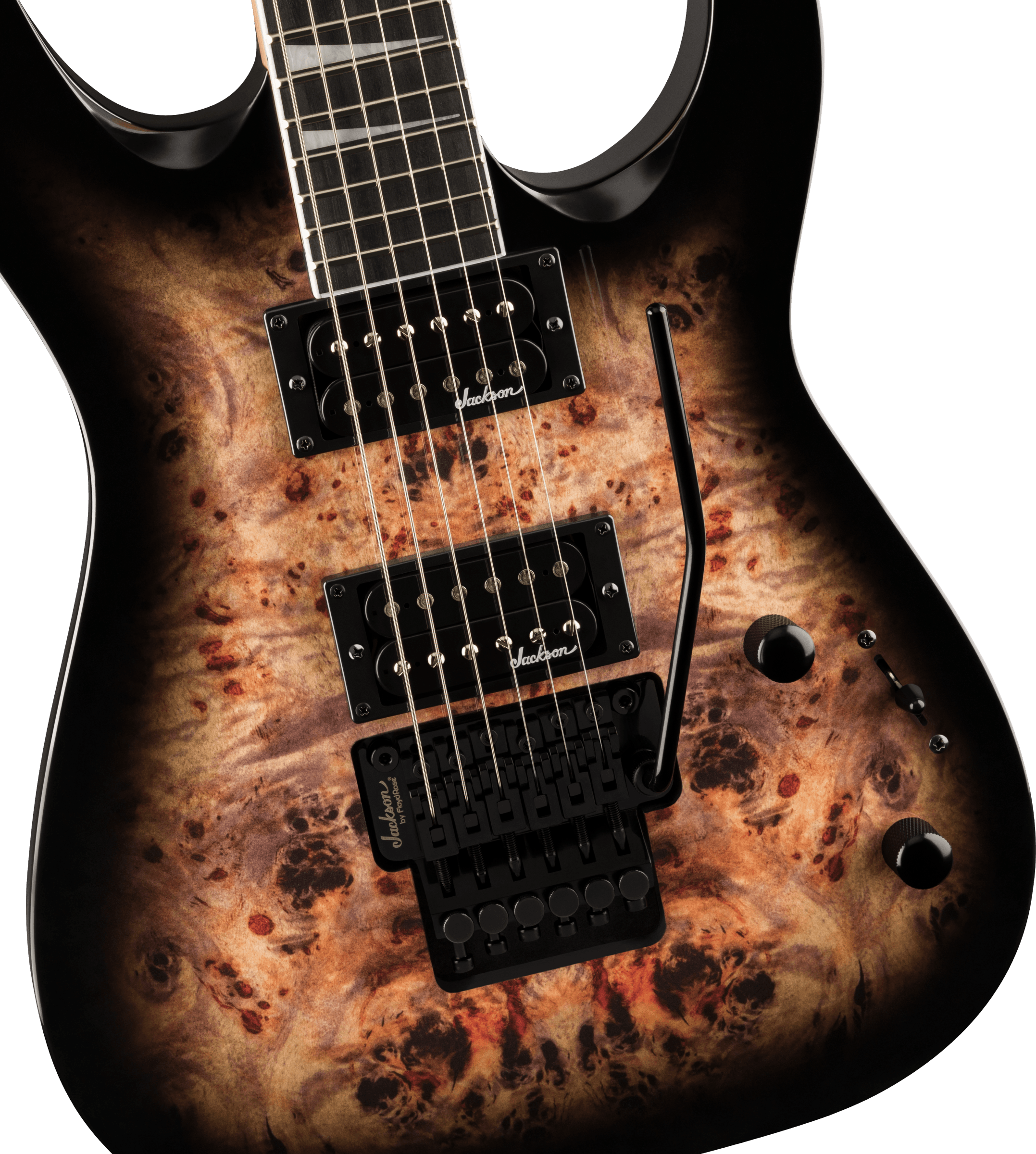 Jackson  JS Series Dinky JS32 DKAP, Amaranth Fingerboard, Transparent Black Burst