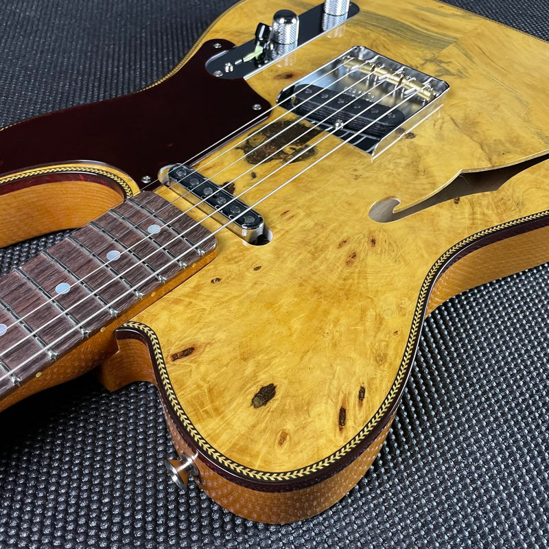 Fender Custom Shop Artisan Buckeye Double Esquire, NOS- Aged Natural (5lbs 5oz)