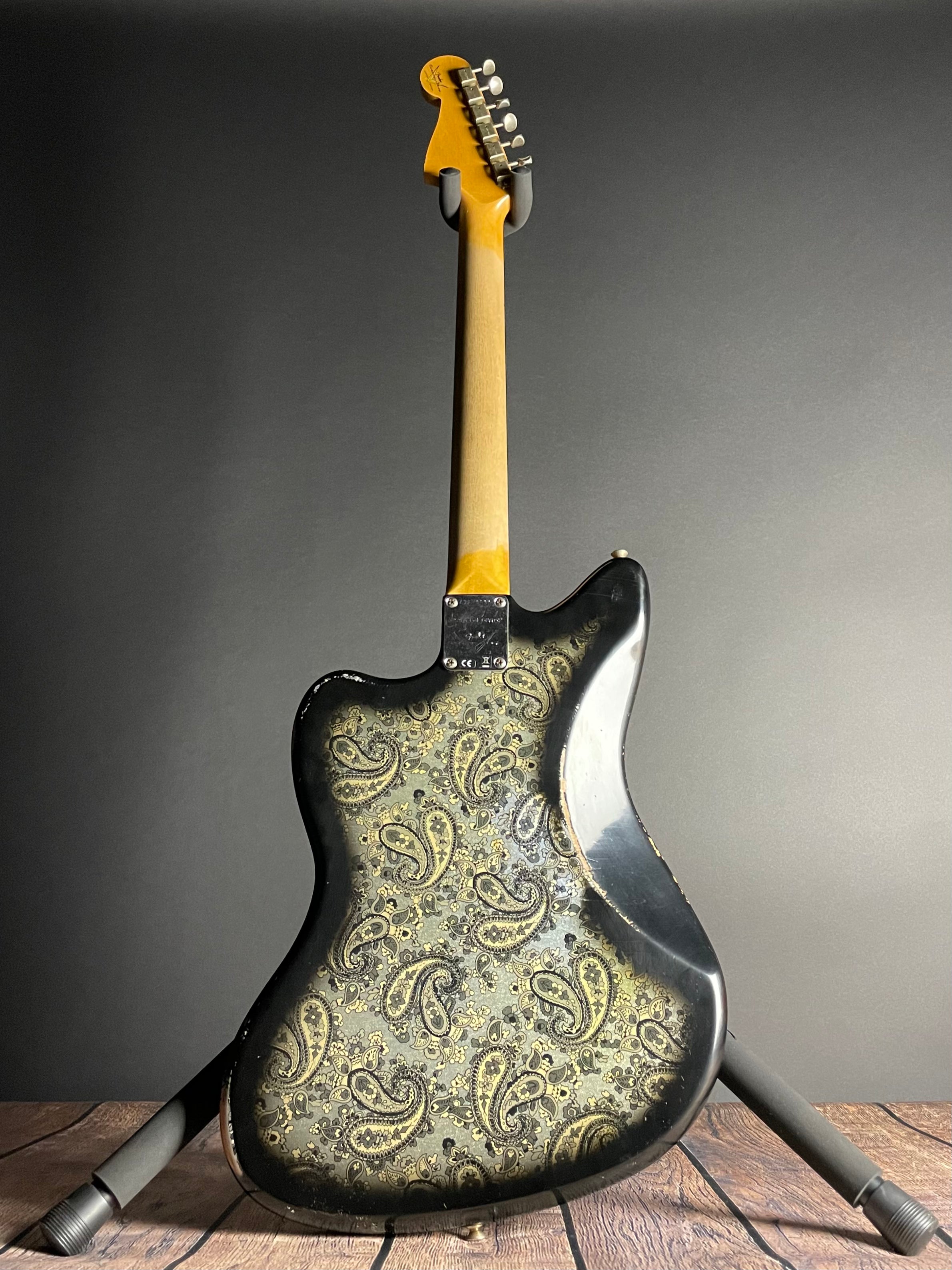 Fender Custom Shop LTD Custom Jazzmaster, Relic- Aged Black Paisley (8lbs 7oz) - Metronome Music Inc.