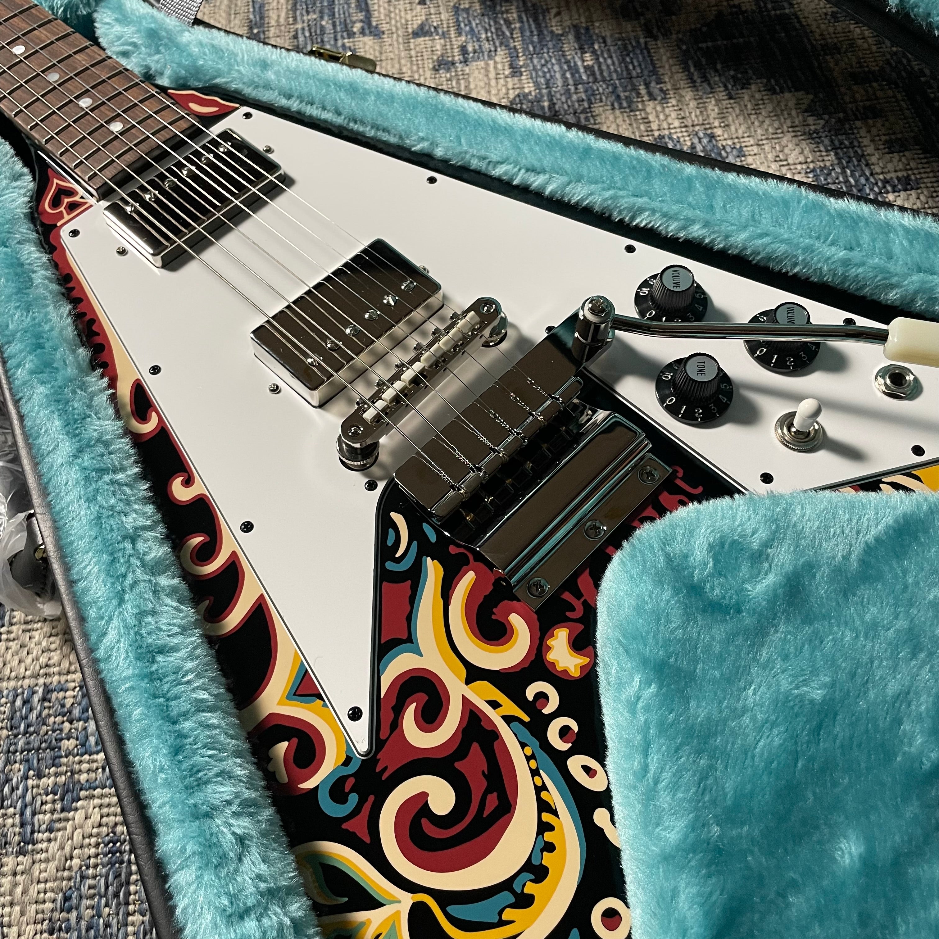 Epiphone Jimi Hendrix "Love Drops" Flying V - Ebony